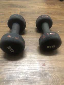 Dumbbells 15LB each