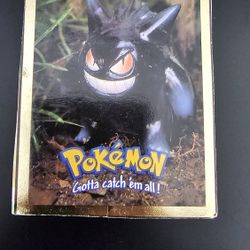 Gengar #94 94 Pokemon Cut Card Hasbro Toy Wishes Magazine 1999 Gold Foil Border