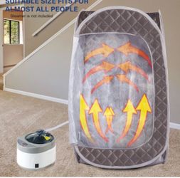 Portable Sauna Tent, Foldable One Person Full Body Spa for Detox Therapy Without Steamer