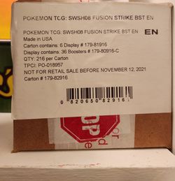 Sealed Fusion Strike Booster Box Case