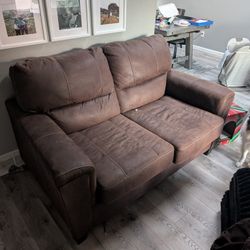 Brown Loveseat