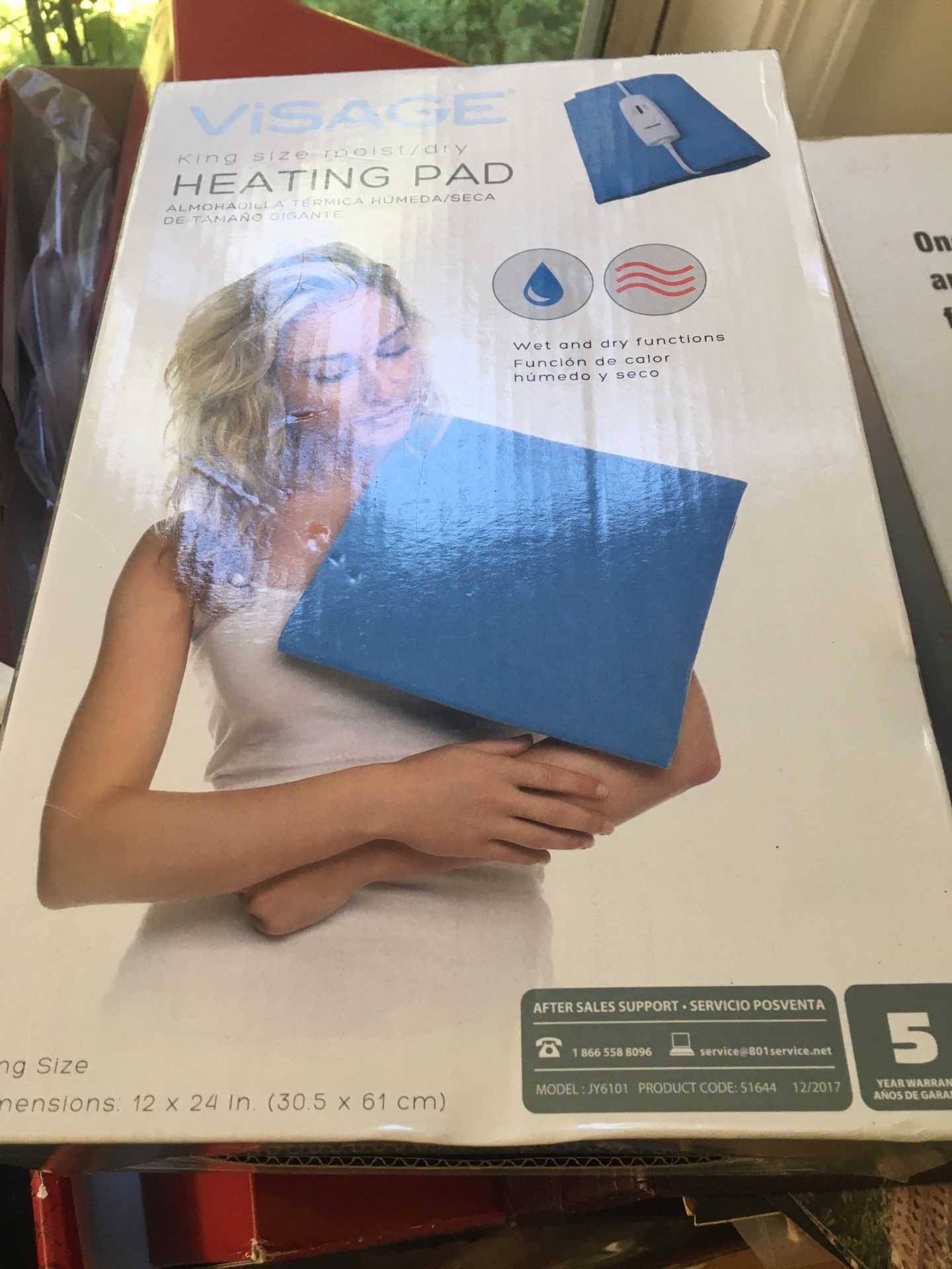 New XL Moist Or Dry Heating Pad 