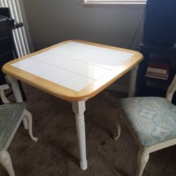 Tile Top Table And Chairs 