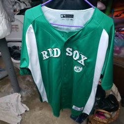 Red Sox Jersey, Celtics Green Color XL