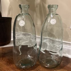 Large 20’ High Handmade Glass Vase 