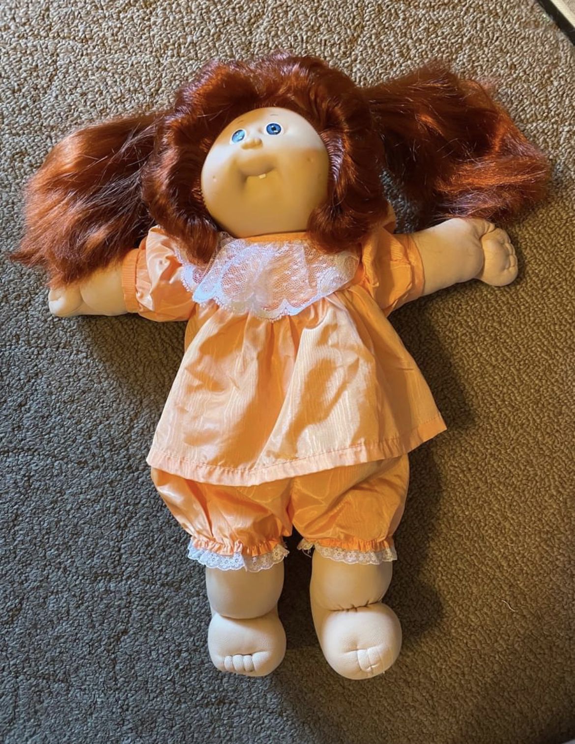 Cabbage Patch Doll With Corn Silk Hair 1986
