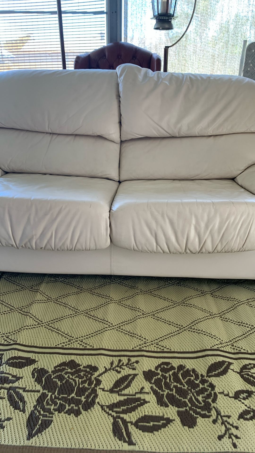 White Leather Couch