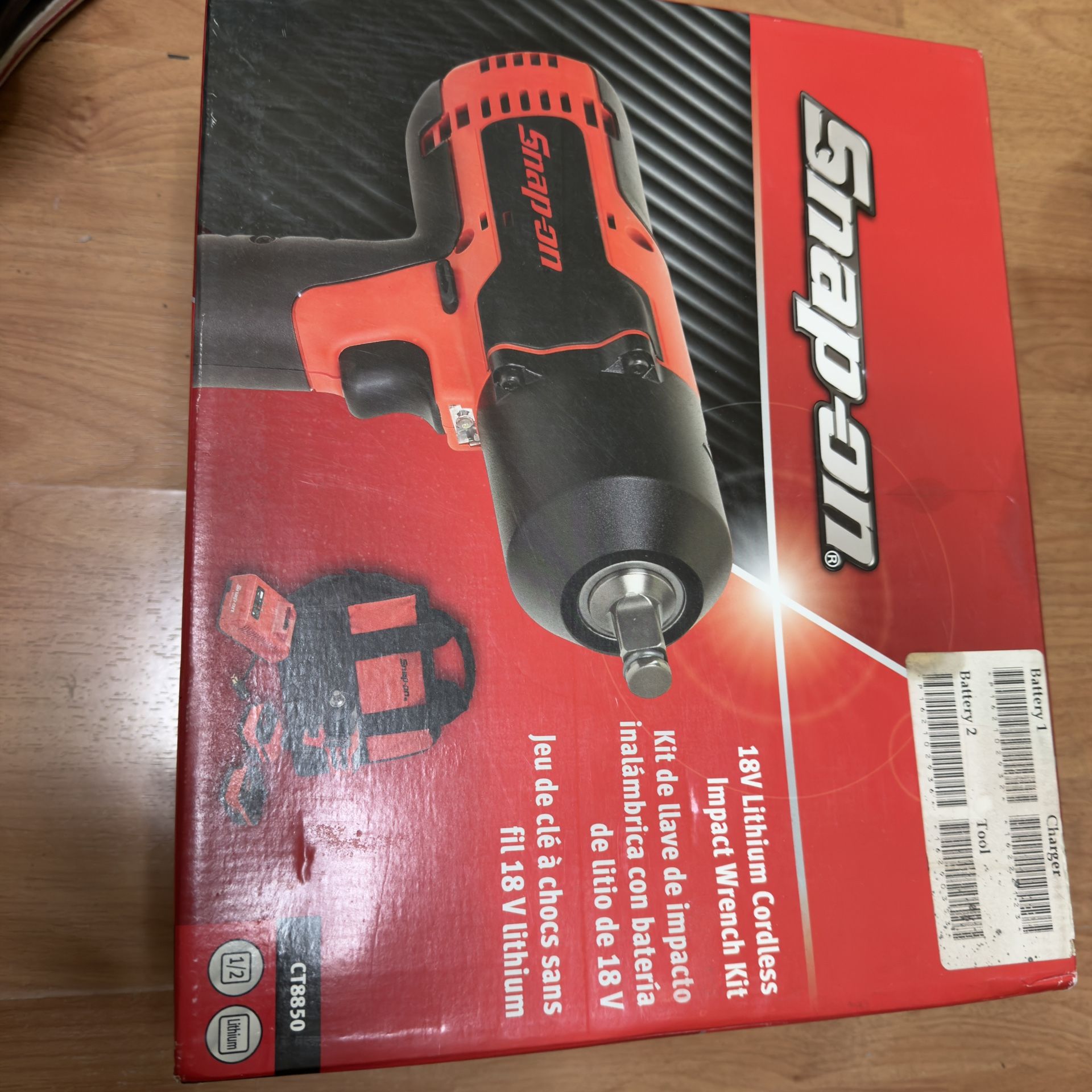 Snap On CT8850 1/2 Inch Cordless Impact