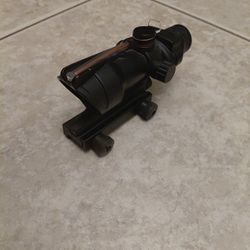 Impact Sight – ACOG Style – 4×32 Scope – Illumination Source Fiber – Red Dot