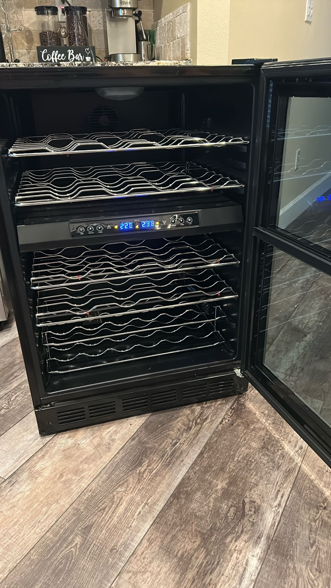 Dual Temperature Wine And Beverage Under Counter Refrigerator