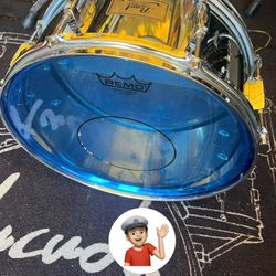 🔥 14x6 Pearl Mirror Chrome Snare Drum WITH Stand Drum Set