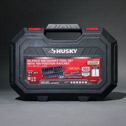 Husky 60-Piece 3/8 in Drive 100-Position Universal SAE Metric Mechanics Tool Set, NEW, H10060MTSRM