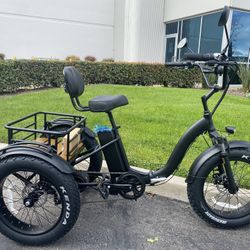 Electric Tricycle Brand New - Revolutionary Dual-Suspension with Rear Motor - Ultimate Comfort & Control at $1300