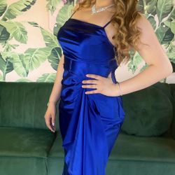 Royal Blue Long Dress 