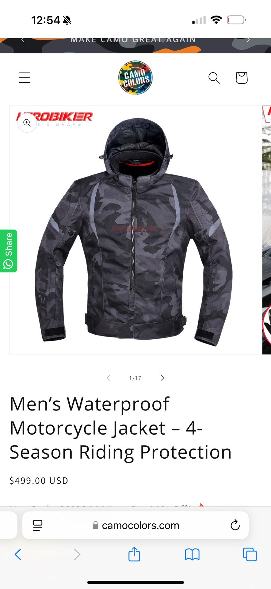 Waterproof All Season Motorcycle Jacket