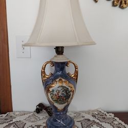 Vintage Blue Lamp 