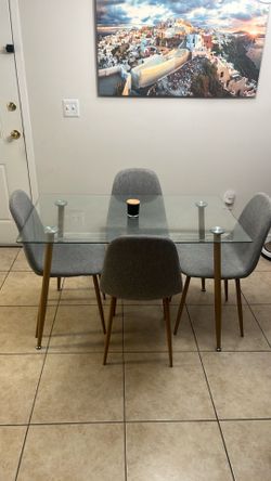 Dining table with 4 chairs