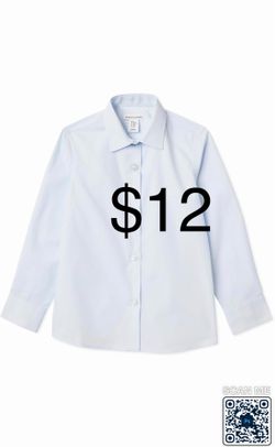 Amazon Essentials Girls' Regular Fit Easy Iron Long Sleeve School Shirts