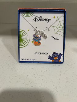 New Stitch pumpkin boo necklace