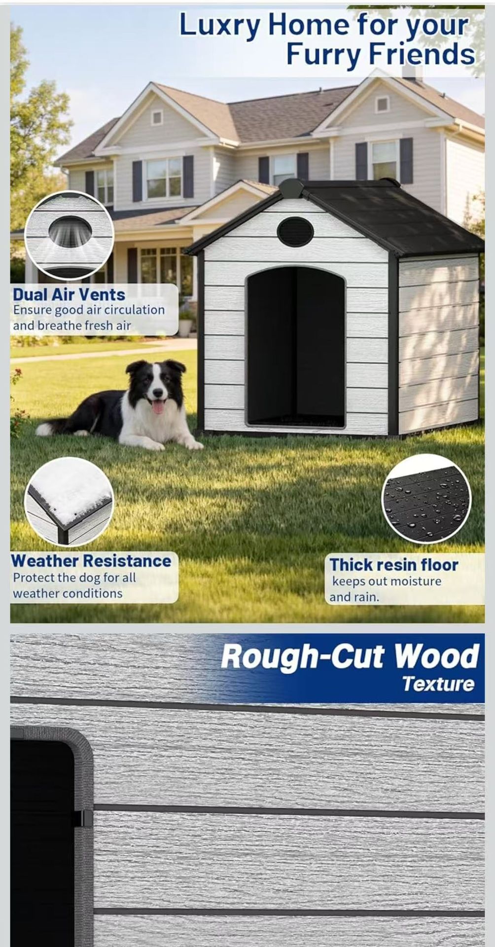 🟢 Big Dog Houses for Large Dogs Outside