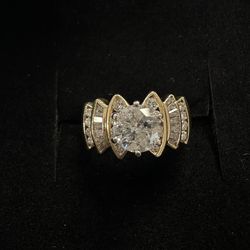 14k Gold 2kt Diamond Ring 