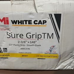 White Cap..2 3/8 X 148 Smooth Shank Nails