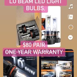 9007 LED HEADLIGHT BULBS (PAIR)