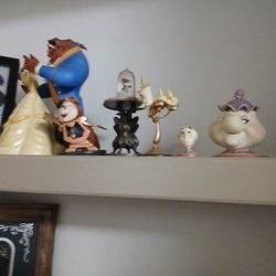 Vintage Beauty And The Beast Set. 90s.