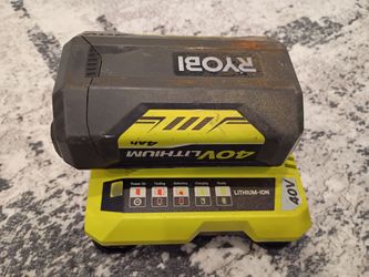 Ryobi 40v 4Ah Lithium Ion Battery & Fast Charger Kit