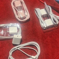 New iPhone And Samsung 5 Feet Long Wires . With Electric Wall Fast Charger. $15, Each Set