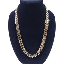 Gold Chain Cuban Link 14mm 24" And 26" *Quality Piece*