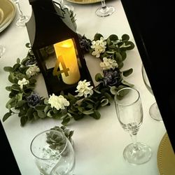 Centerpiece Greenery Circles 