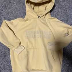 Essentials Hoodie Fear Of God Canary