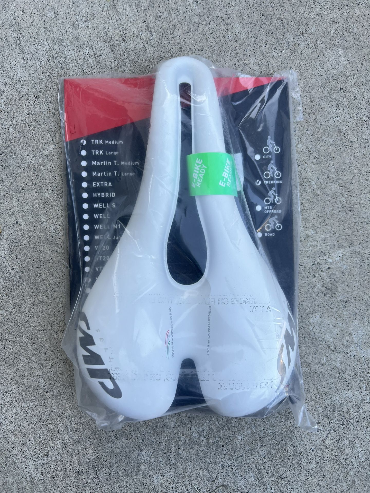 New Selle SMP TRK Saddle Medium White