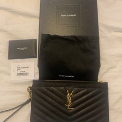 Authentic YSL Pouch/Wristlet 