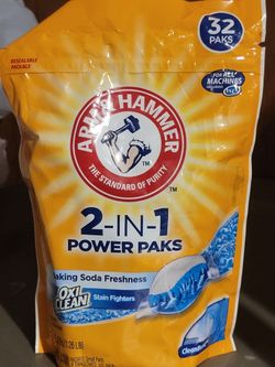 Arm & Hammer 2-in-1 32ct Power Packs $3 each (Eight Available)