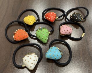 Cara N.Y. Nordstrom, Strawberry Ponies, Hair accessories, pony tail holders, $8 each