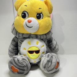 Care Bears 12” Funshine Bear Kitty Cat Hoodie Friends Collector Yellow Plush
