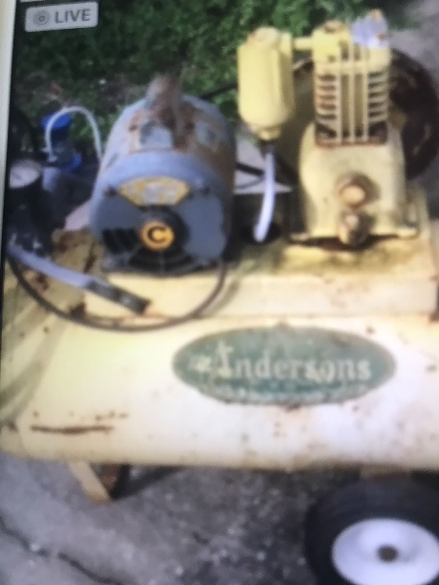 Antique air compressor