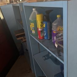 2 wood  cabinets. Organizers ,solid Wood, good for a storage , 30x48, 23 “ deep. Ideal for garage 