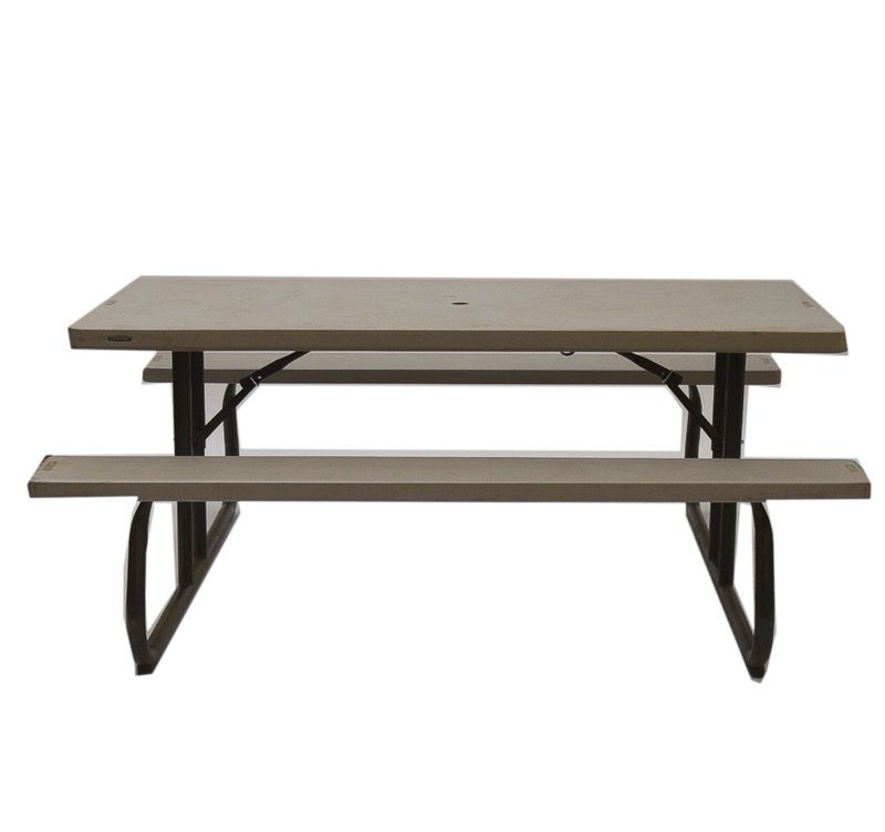 LIFETIME by ULINE Folding 6 ft Picnic table w umbrella port $225++