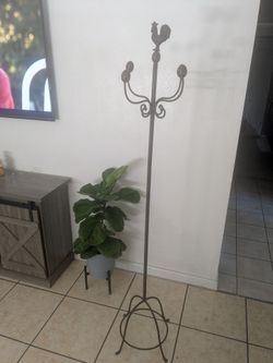 Vintage Cast Iron entry way coat rack