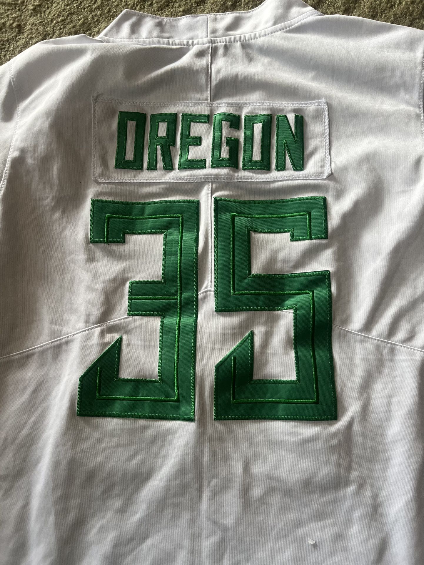 Oregon Football Jersey/Adult Men Small Fits Medium As Well. Used.