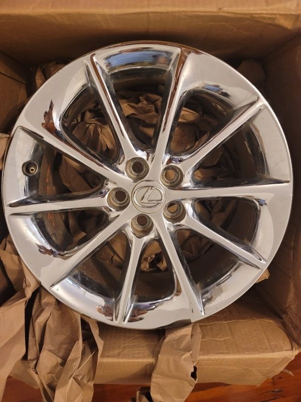 Lexus OEM 17x7J Chrome Wheel Rim – Stock Factory Alloy – Fits ES350 / IS250 / IS350 
