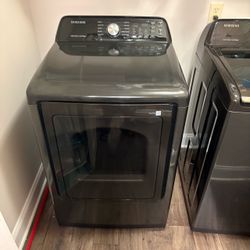 Samsung Top-Load Washer +Dryer Black Stainless