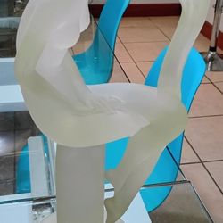 Frosted Lucite Figure 16"