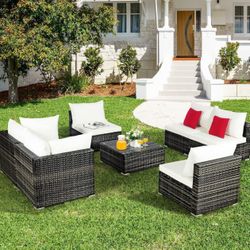 7 Piece Outdoor Furniture Patio Set