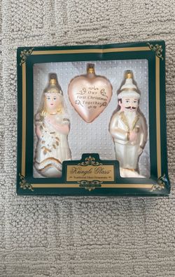 Kringle Glass - "Our First Christmas Together" Ornaments