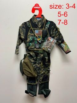 Kids Army Soldier Halloween Costume