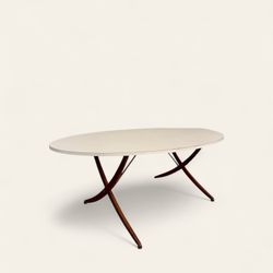 Unique Vintage MCM 1960s Dining Table in the Style of Hans Wegner